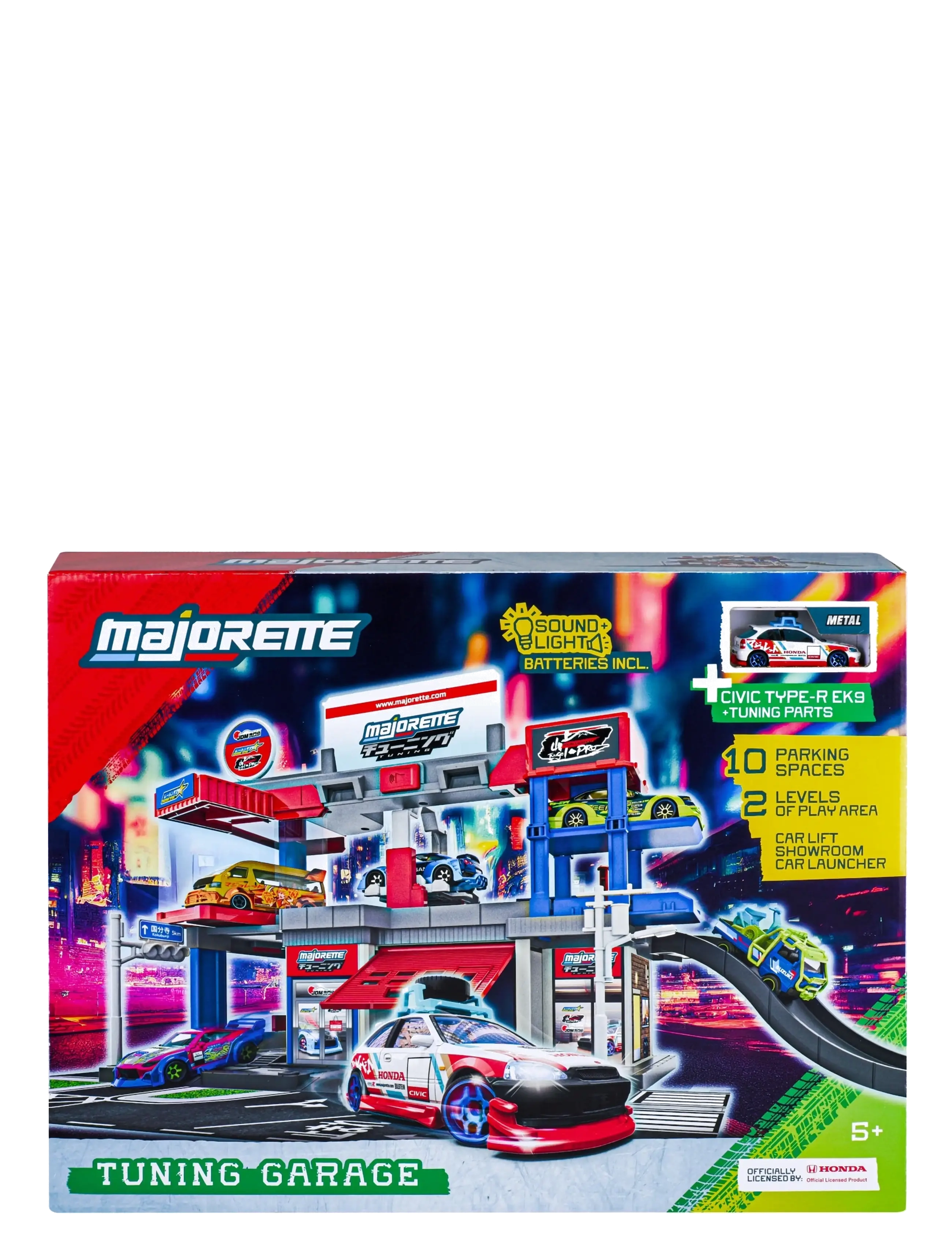 Majorette - Majorette JDM Legends Tuning Garage + 1 Car - legetøjsgarager - multi coloured - 3