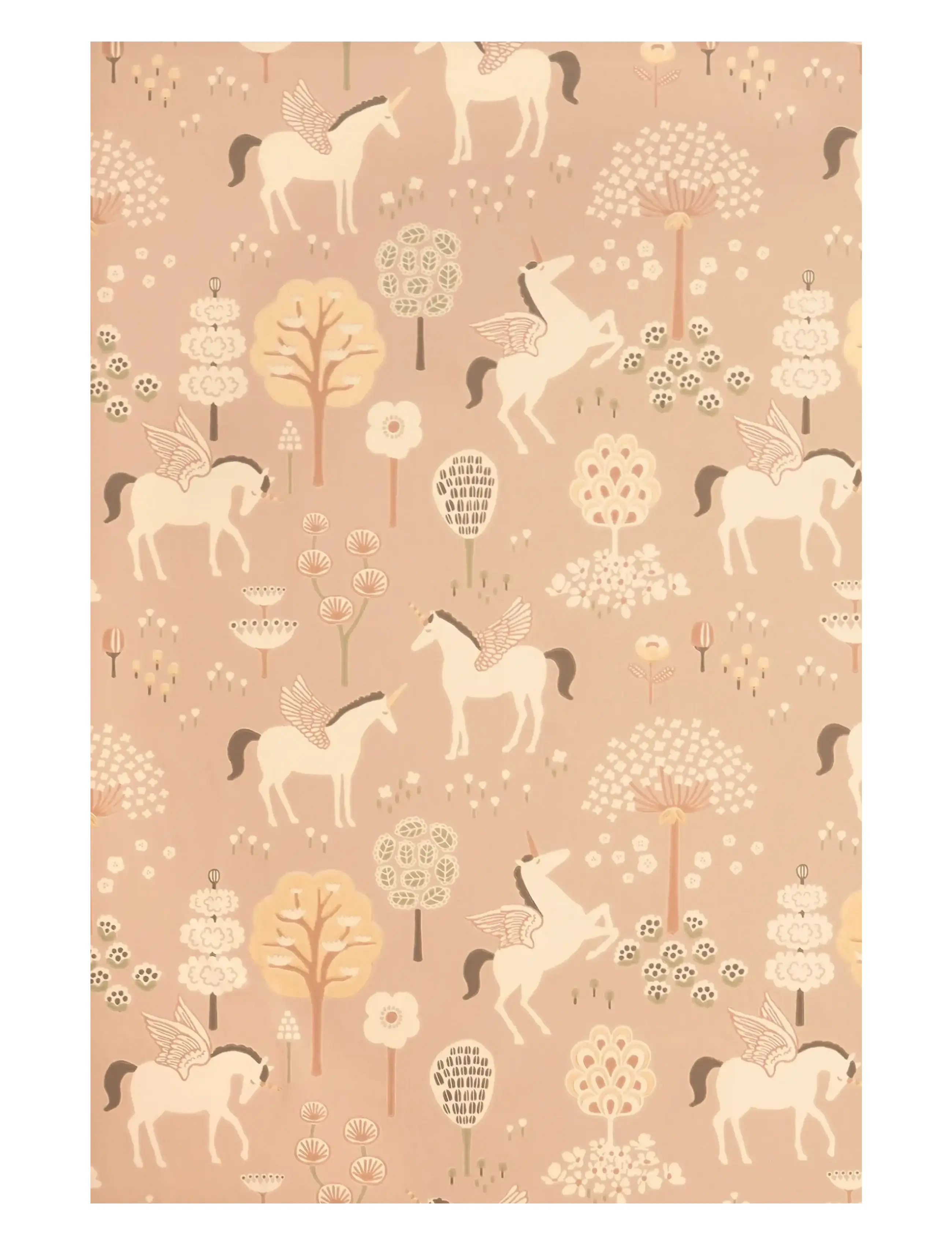 Majvillan Wallpaper True Unicorns Old Pink, Wallpapers, Pink, Str: 1005X 53CM