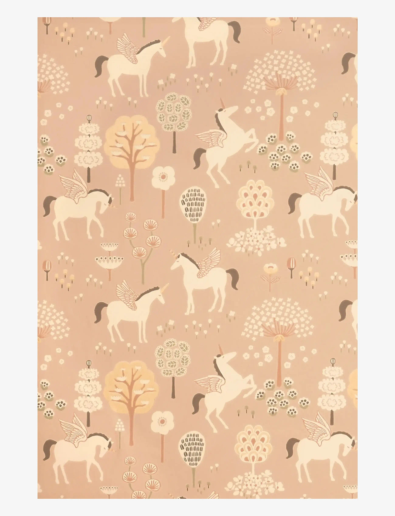 Majvillan - Wallpaper True Unicorns old pink - tapeedid - old pink - 1