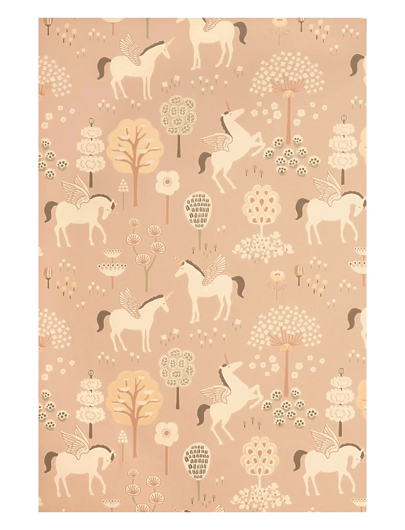 Majvillan - Wallpaper True Unicorns old pink - tapeedid - old pink - 1