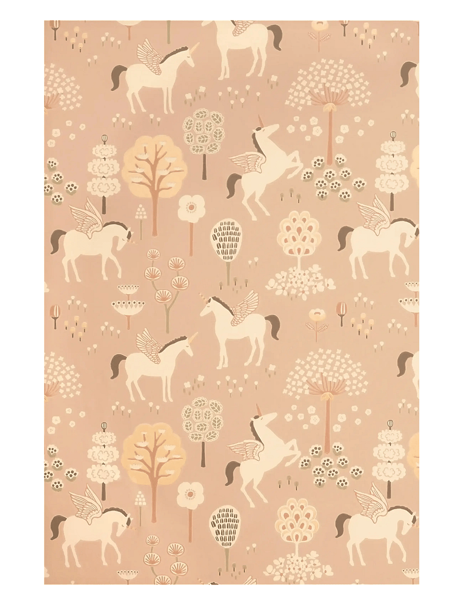 Majvillan - Wallpaper True Unicorns old pink - tapeten - old pink - 1