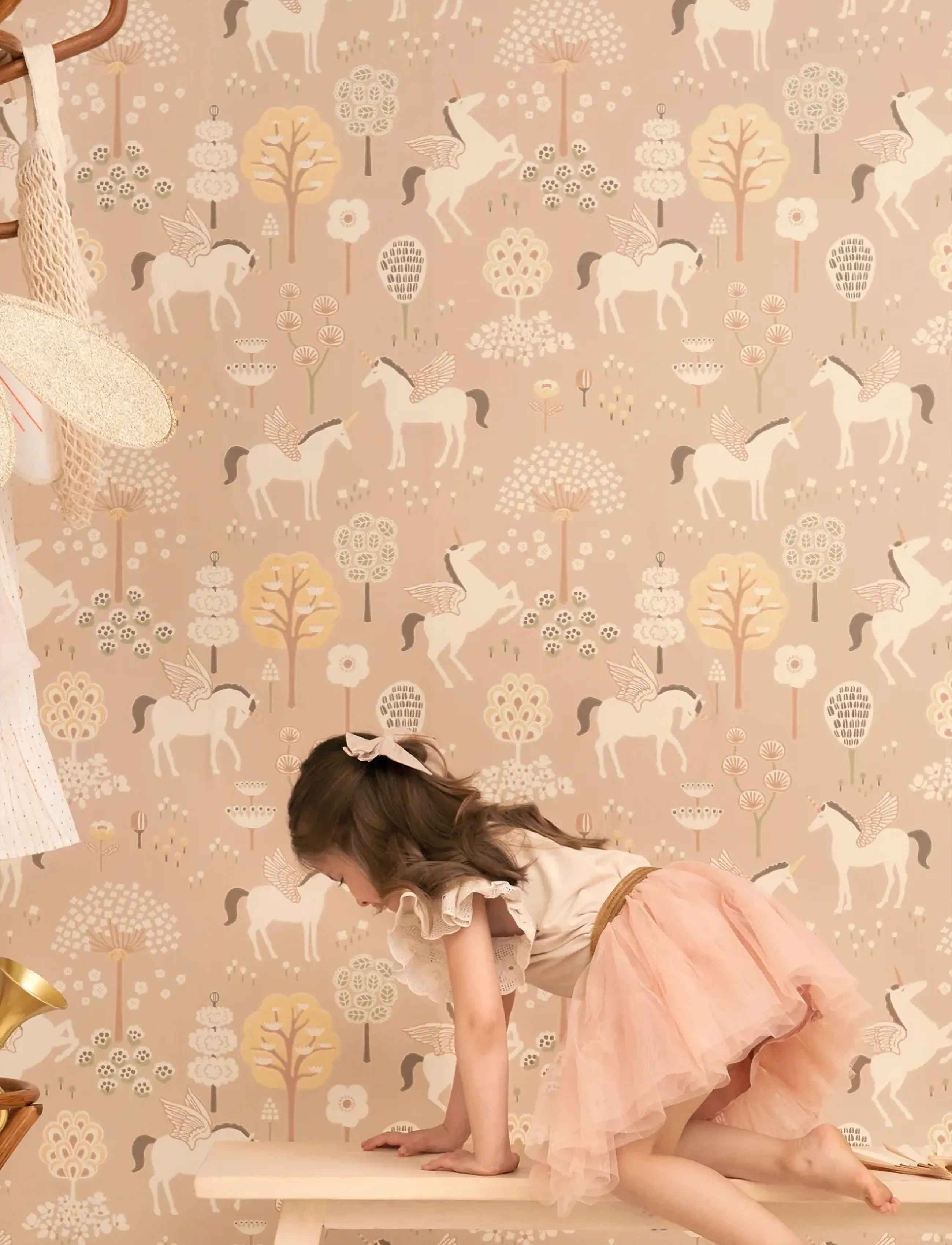 Majvillan - Wallpaper True Unicorns old pink - wallpapers - old pink - 3