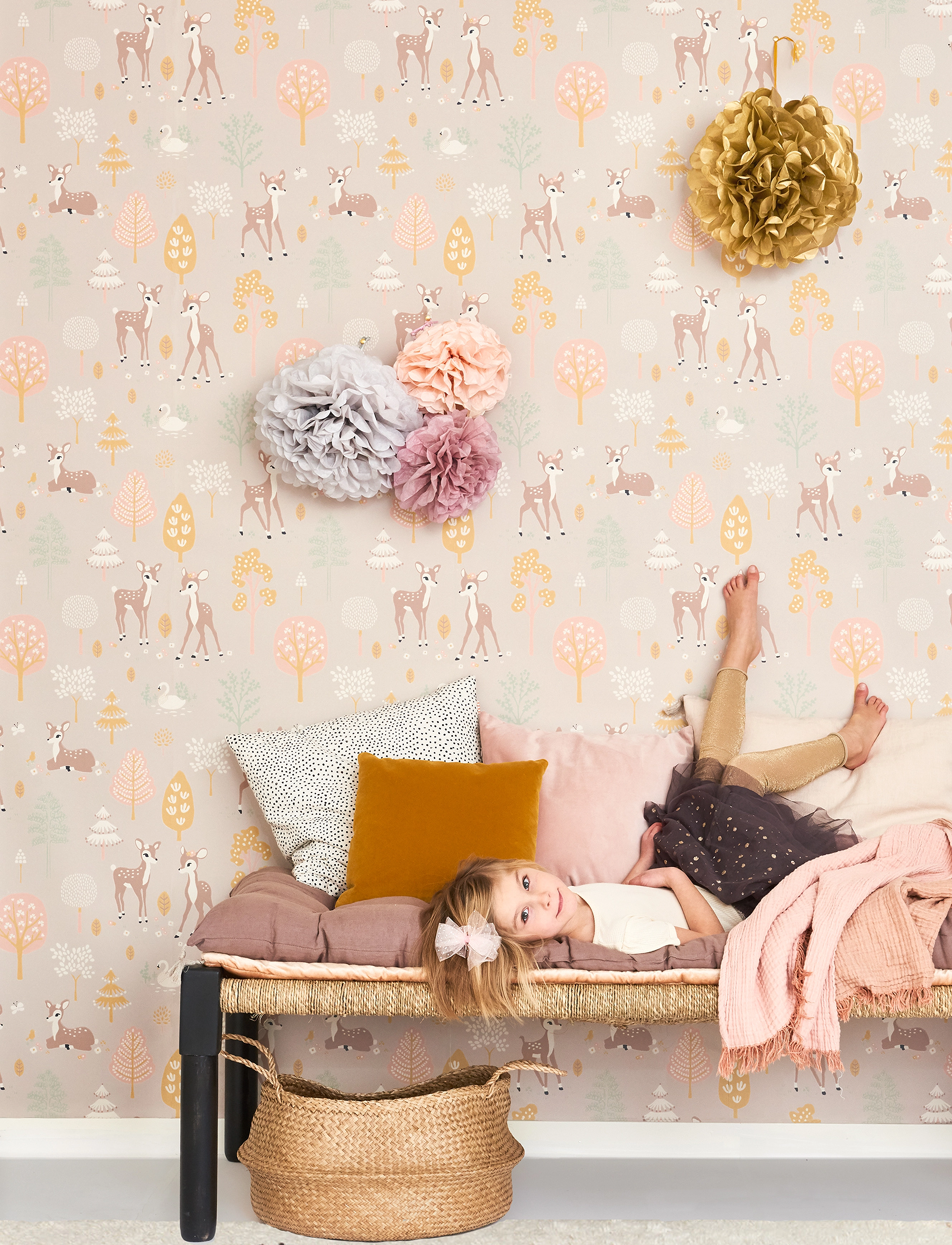 Majvillan - Wallpaper Golden woods dusty lilac - papier peint - dusty lilac - 3