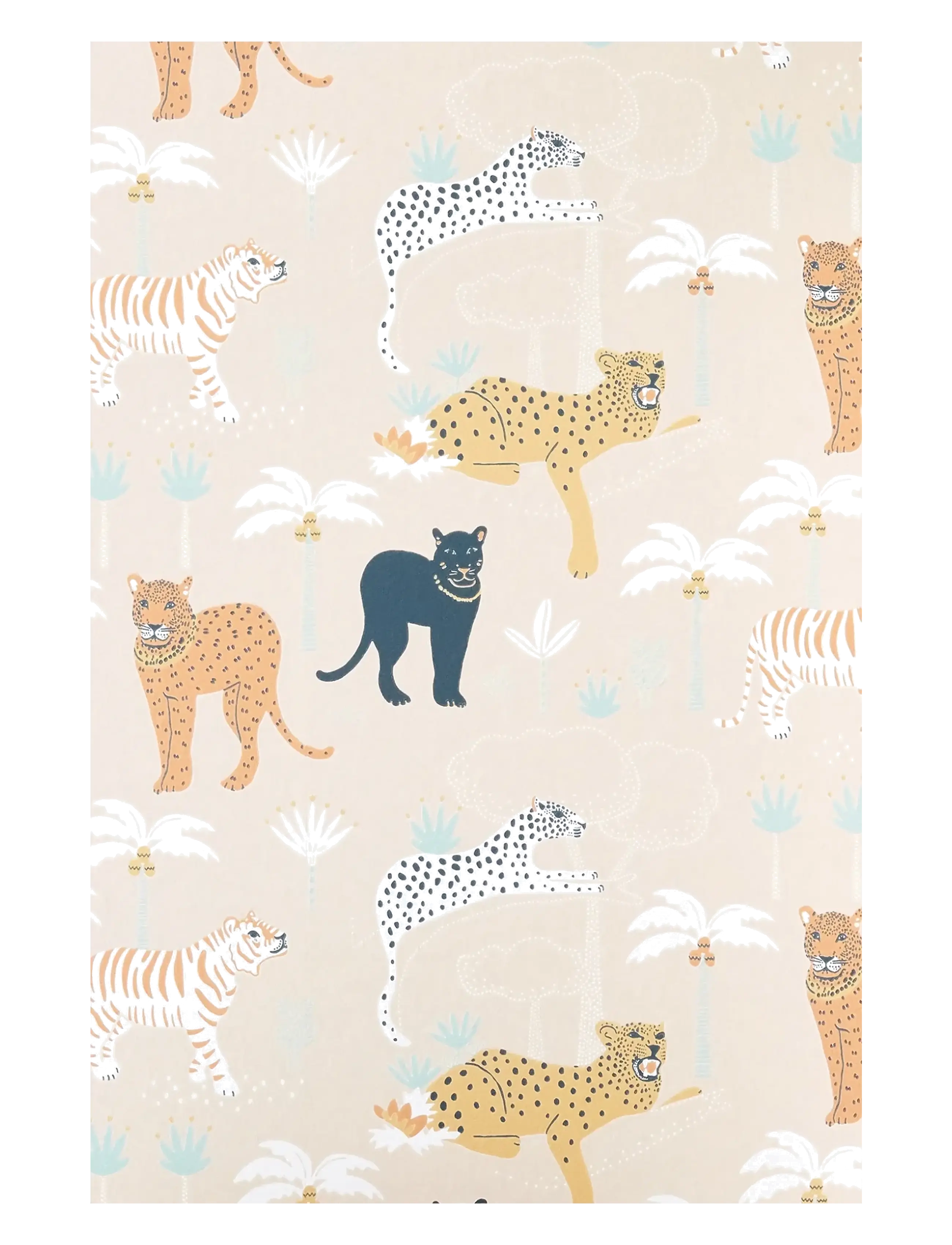 Majvillan Wallpaper Black Panther, Vægdekoration, Orange, Str: 1005X53