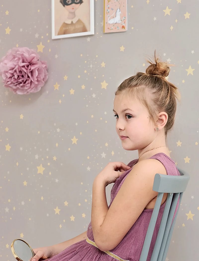 Majvillan - Wallpaper Twinkle - veggdekorasjoner - dusty lilac - 2