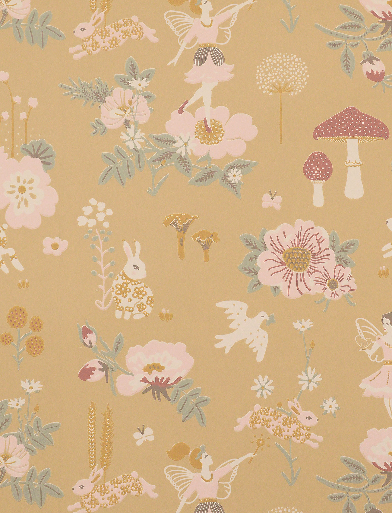 Majvillan - Wallpaper Old garden mellow yellow - wallpapers - mellow yellow - 1
