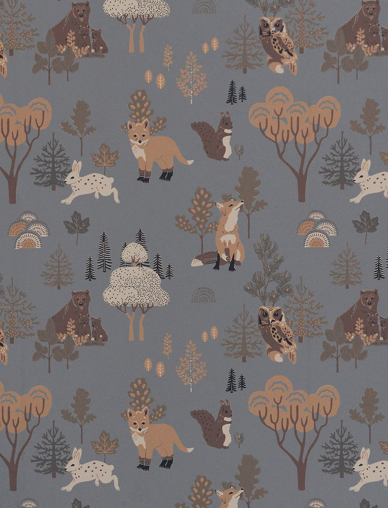 Majvillan - Wallpaper Deep forest midnight blue - tapetit - midnight blue - 0