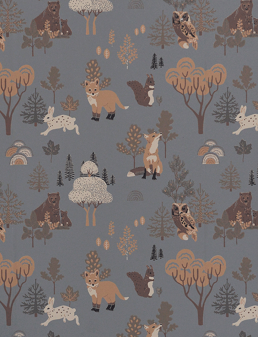 Majvillan - Wallpaper Deep forest midnight blue - tapeedid - midnight blue - 0