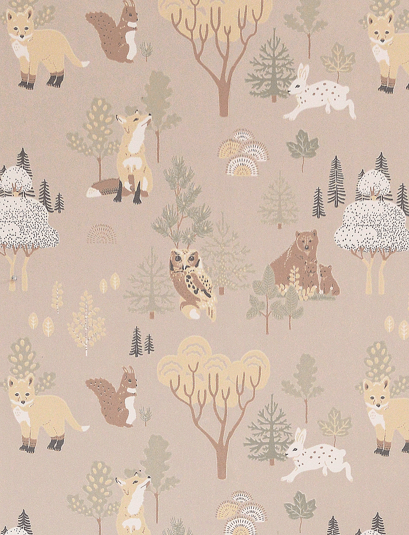 Majvillan - Wallpaper Deep forest soft beige - tapeten - soft beige - 0