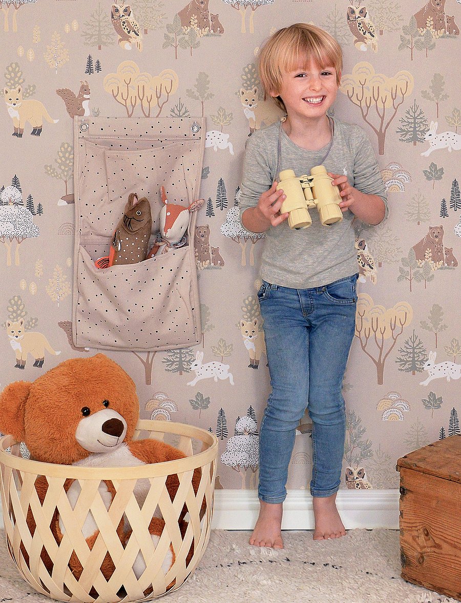 Majvillan - Wallpaper Deep forest soft beige - tapeedid - soft beige - 3