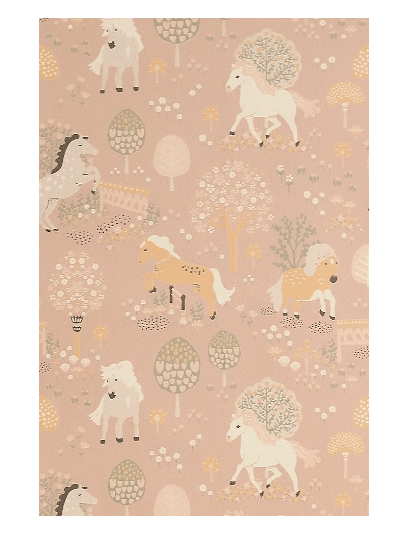 Majvillan - Wallpaper My sweet pony - wand dekoration - dreamy pink - 1