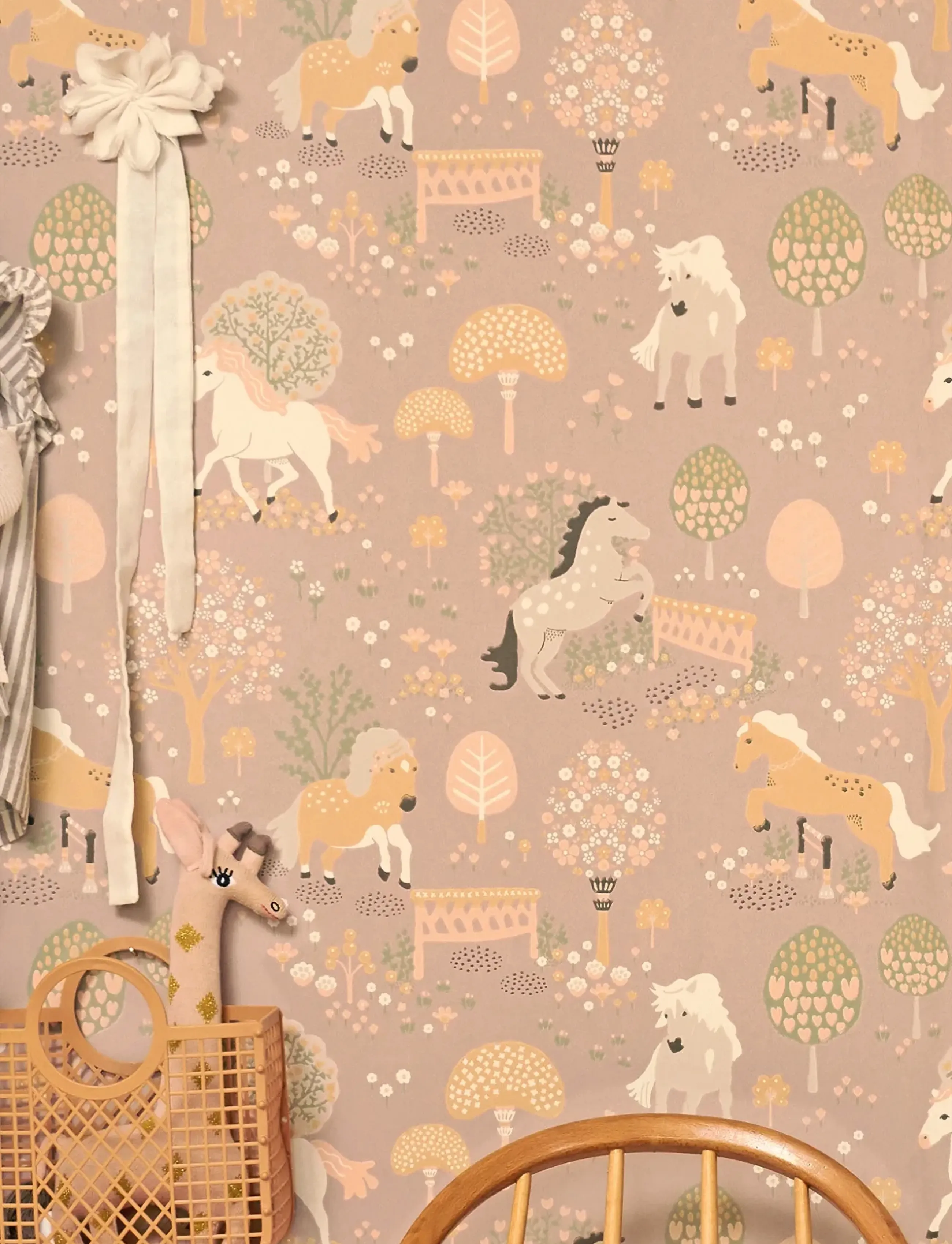 Majvillan Wallpaper My Sweet Pony, 1005X53, Purple, Dekorativt Tilbehør-Detaljer > Vægdekoration, Unisex