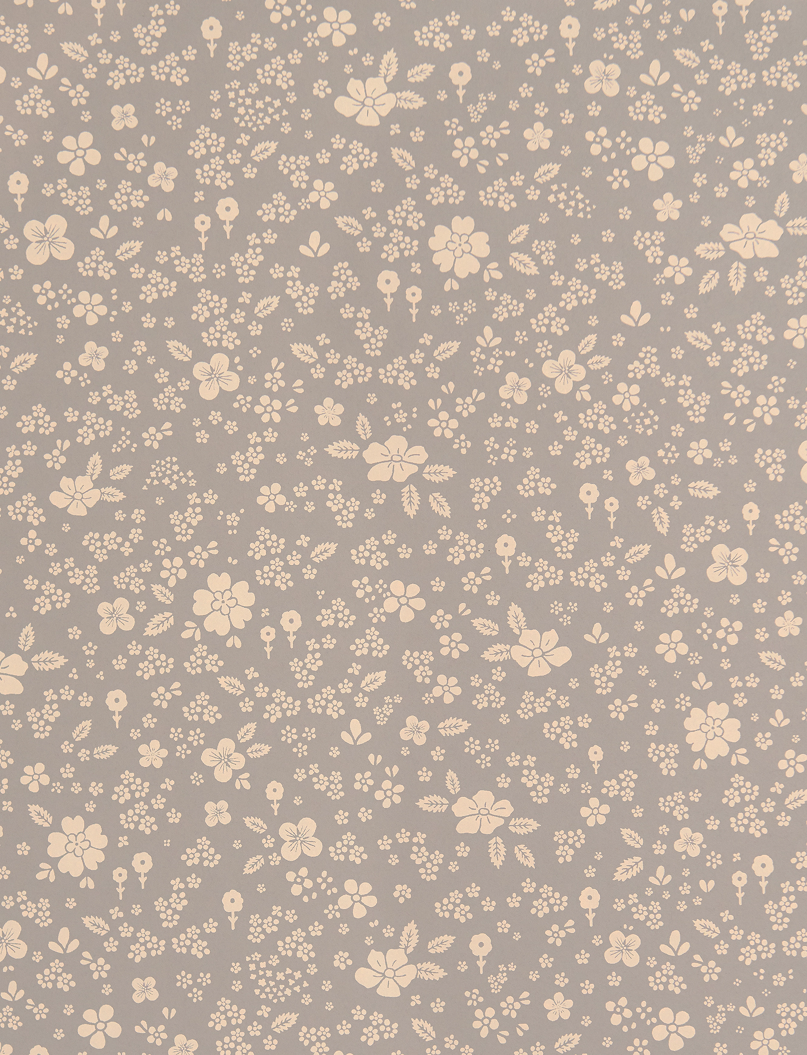 Majvillan - Wallpaper Flora dusty blue - tapeten - dusty blue - 4