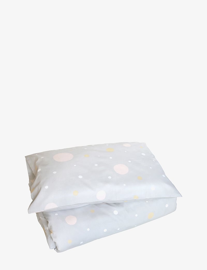 Majvillan - Confetti grey junior bed set 100x130 cm - voodiriiete komplektid - grey - 1