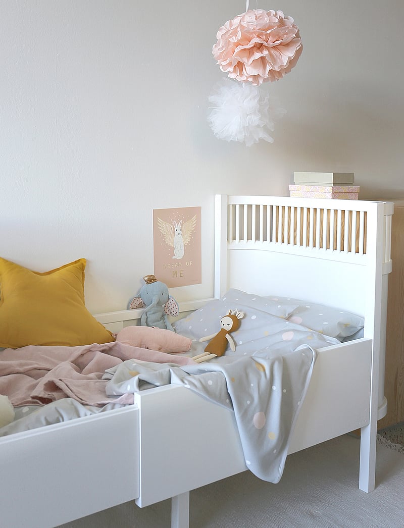 Majvillan - Confetti grey junior bed set 100x130 cm - voodiriiete komplektid - grey - 4