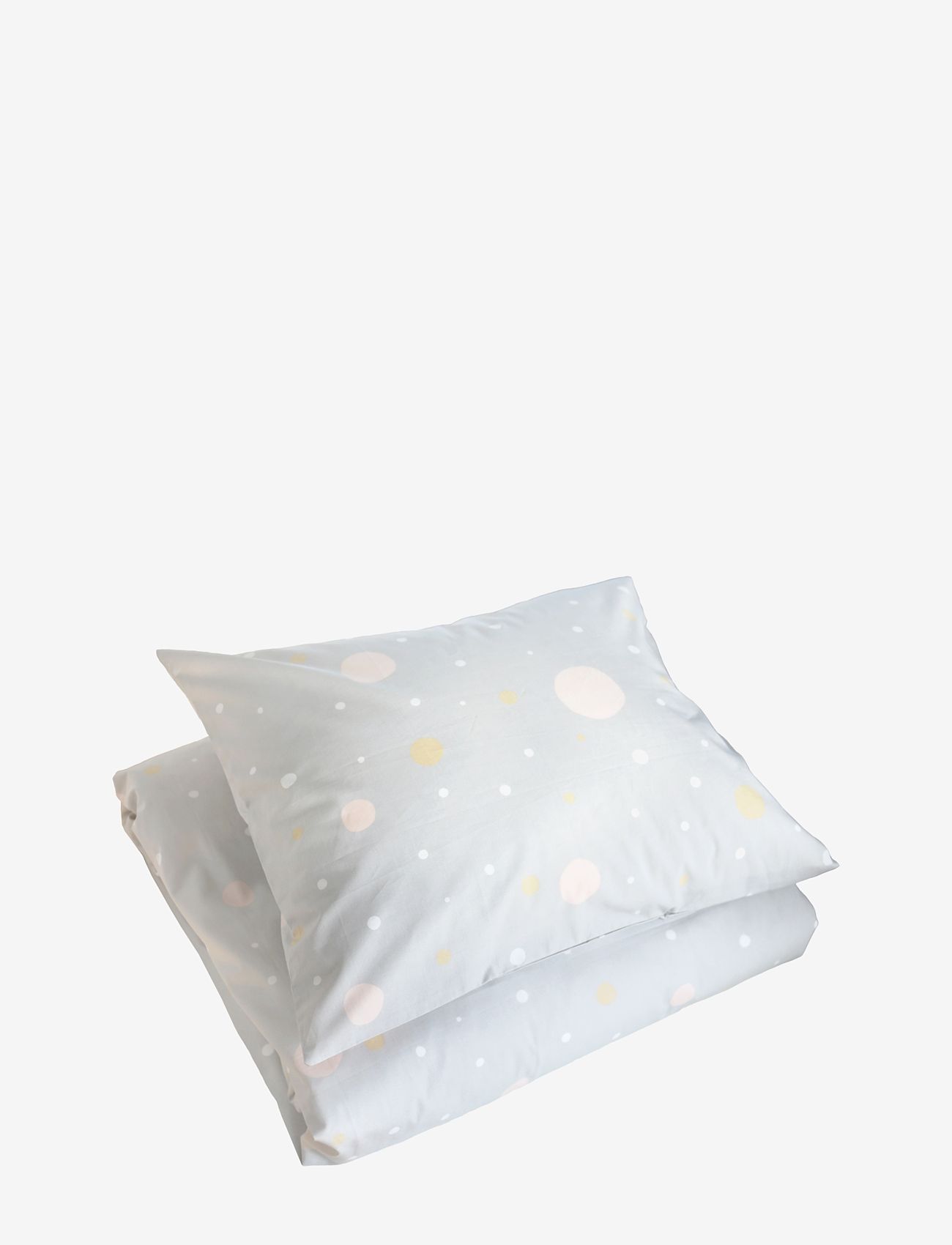 Majvillan - Confetti grey single bed set 150x210 cm - påslakanset - grey - 1