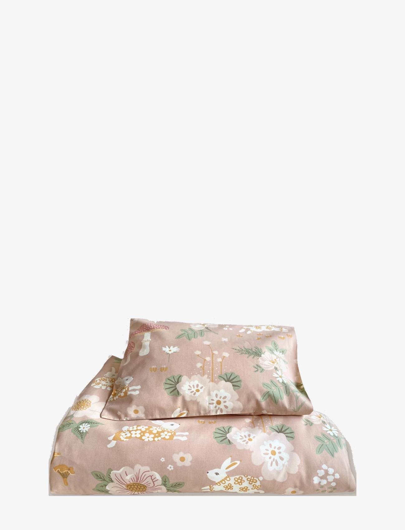 Majvillan Old Garden Pink Baby Bed Set 70X80 Cm, Bed Sæt, Pink, Str: 70X80CM