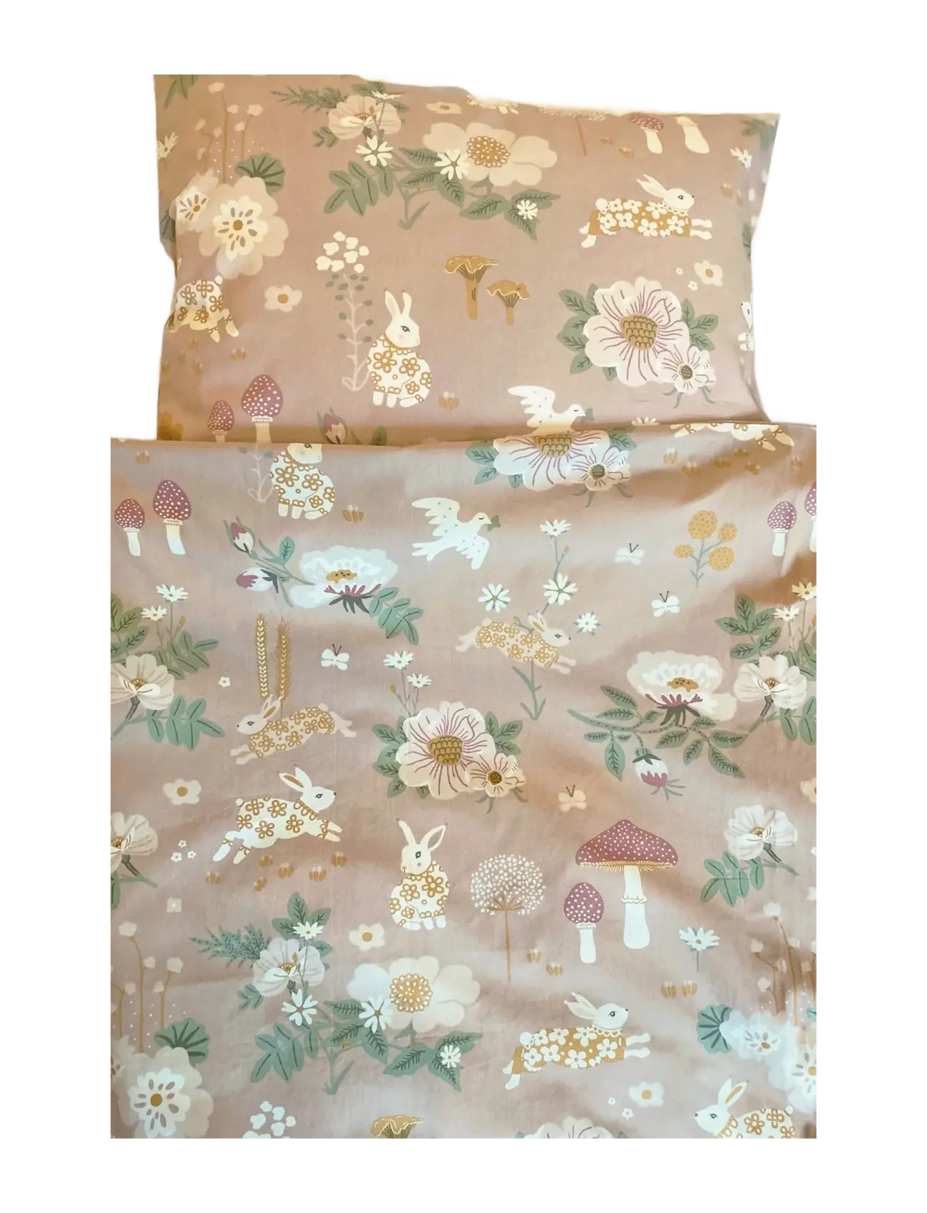 Majvillan - Old garden pink baby bed set 70x80 cm - parures de lit - pink - 2