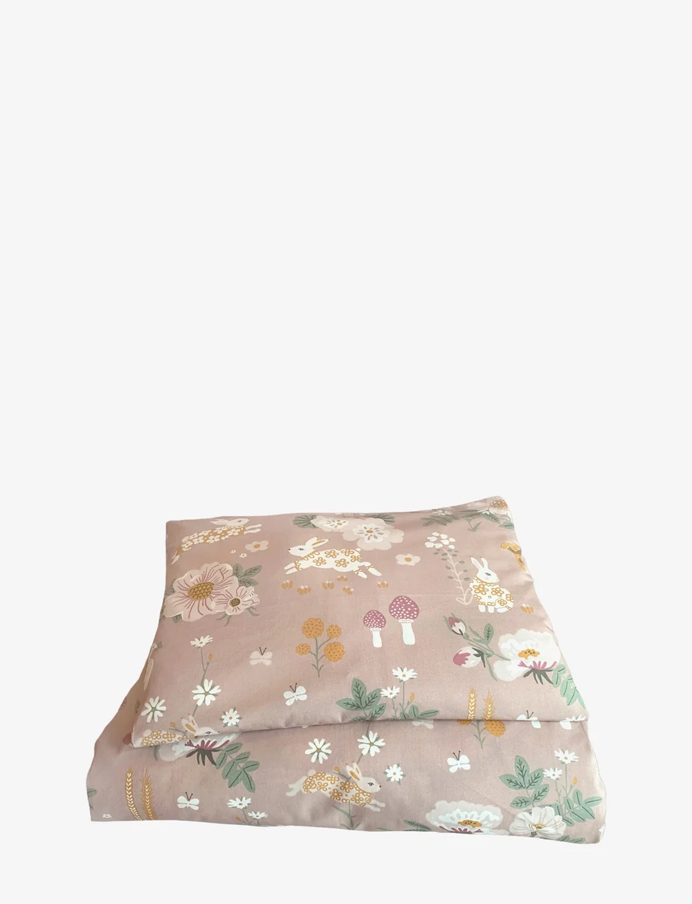 Majvillan - Old garden pink junior bed set 100x130 cm - bettwäsche-set - pink - 1