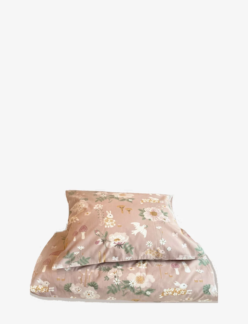 Majvillan - Old garden pink single bed set 150x210 cm - bettwäsche-set - pink - 0