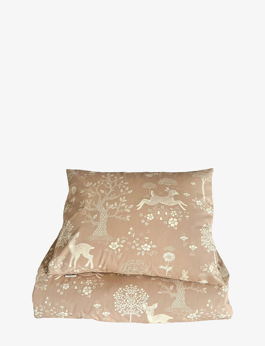 Majvillan - Summer fields brown single bed set 150x210 cm - bettwäsche-set - brown - 0