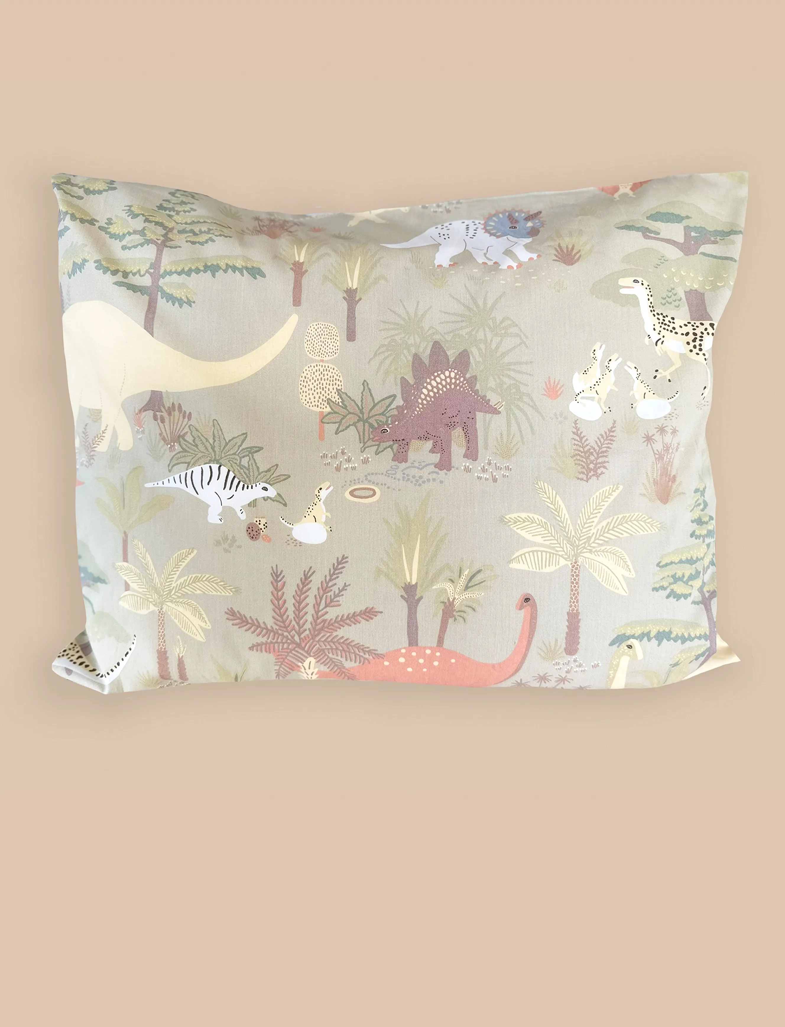 Majvillan Dinosaur Vibes Green Single Bed Set 150X210 Cm, cm, Sleep Time, Grün - Sets, Kinder