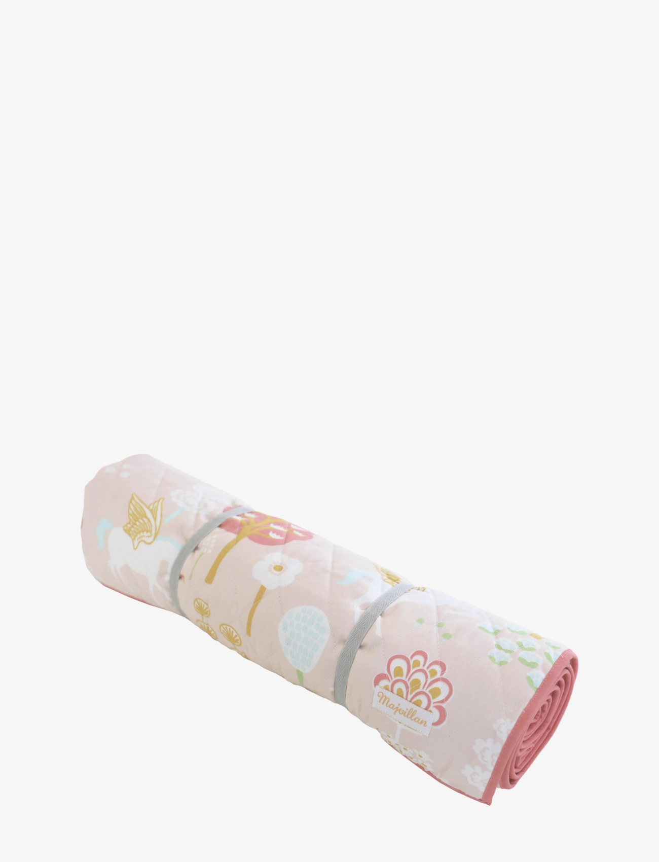 Majvillan - True Unicorns pink padded quilted blanket 130x180 cm - couvertures - pink - 1