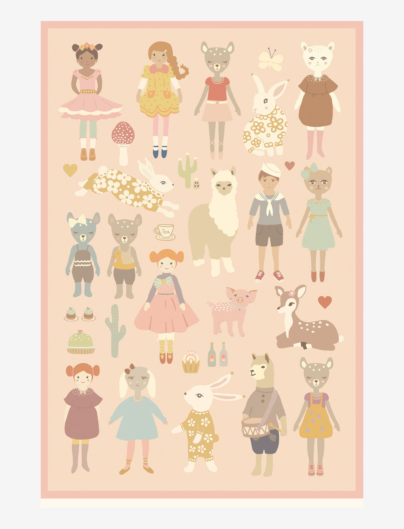 Majvillan - Majvillan Wallstickers - vægklistermærker med dyr - multi - 0