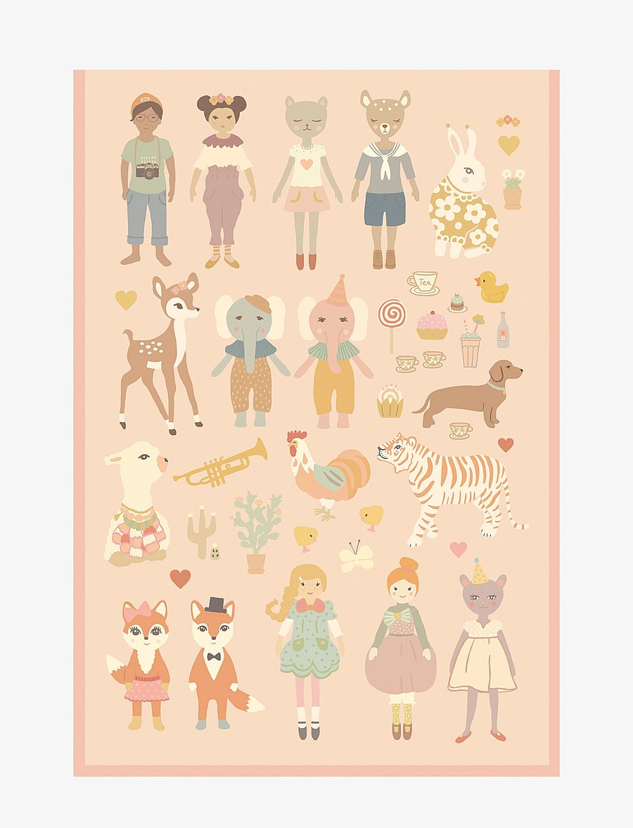 Majvillan - Majvillan Wallstickers - loomad - multi - 1