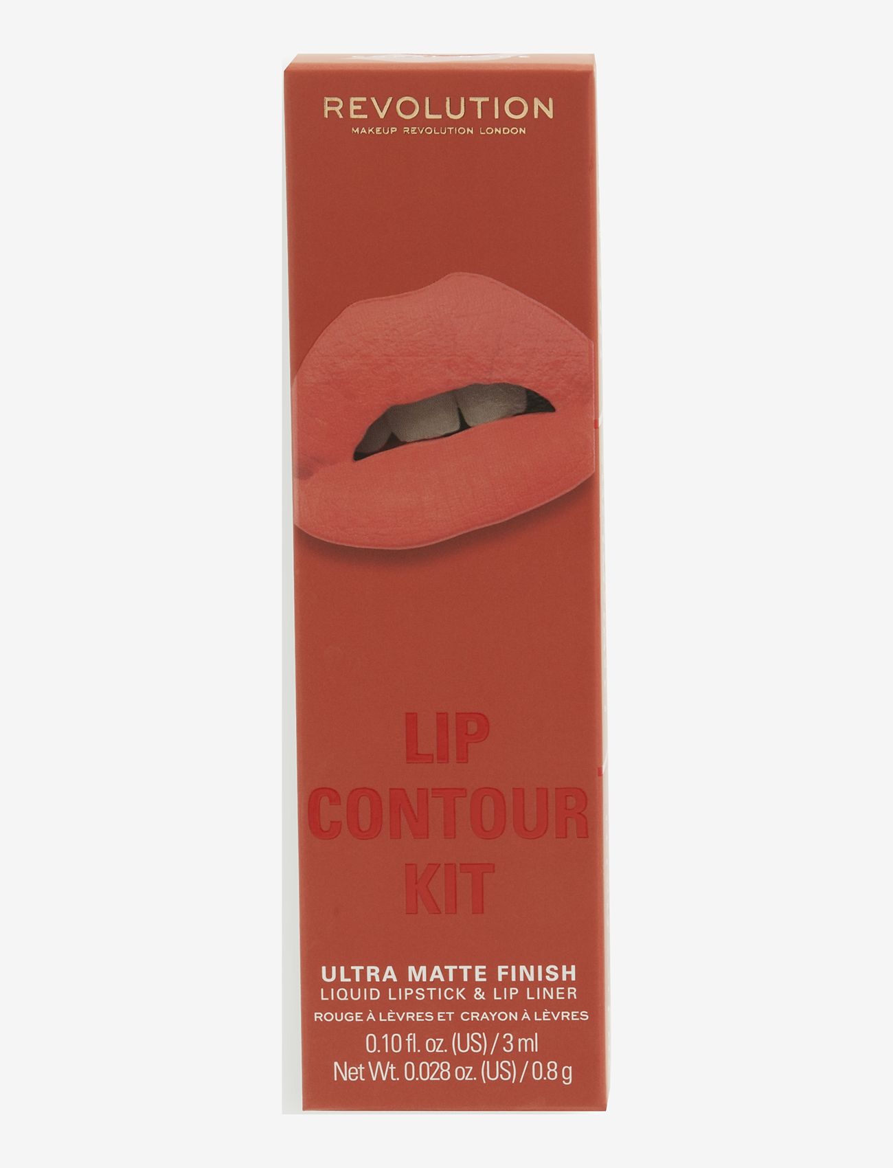 Makeup Revolution - Revolution Lip Contour Kit Coral Babe - läppenna - coral babe - 1