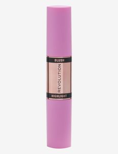 Revolution Blush & Highlight Stick Flushing Pink, Makeup Revolution