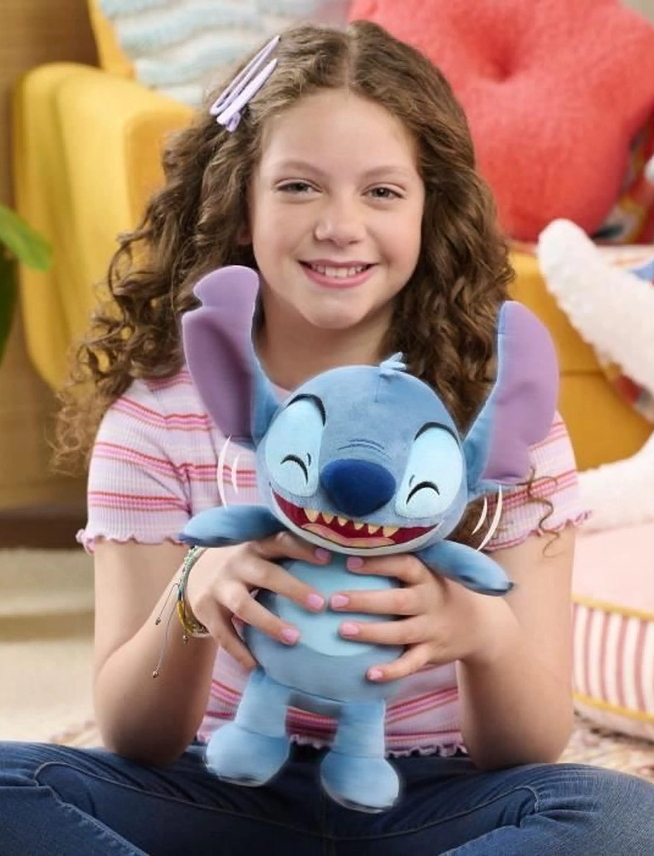 Lilo & Stitch Disney Stitch Crack Me Up Feature Plush 28 Cm, Børn, Interactive Dyr, Multi/mønstret, Str: ONE SIZE