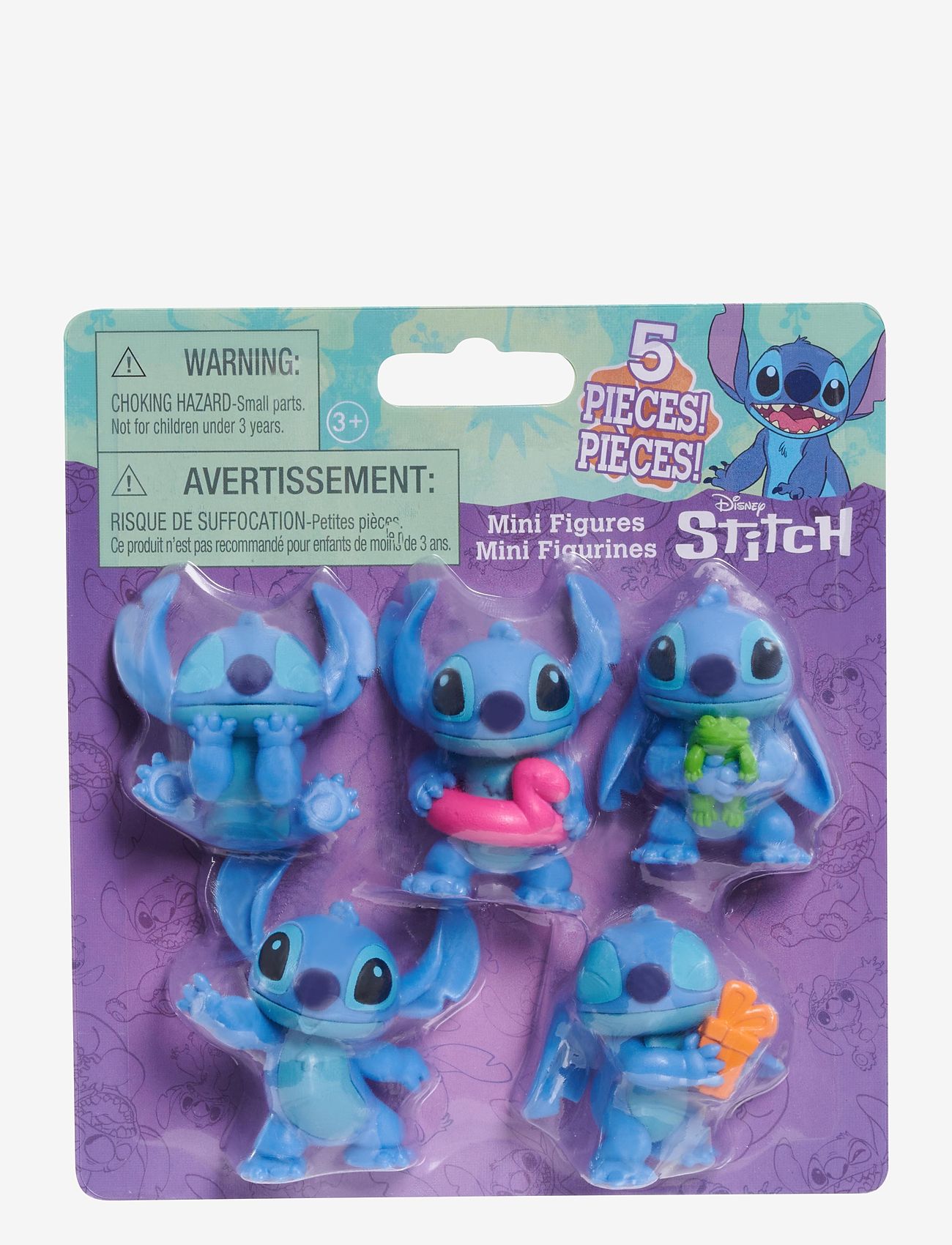 Lilo & Stitch - Disney Stitch Figures 5 Pack 5,5 cm - karakterer fra filmer og eventyr - multi - 0