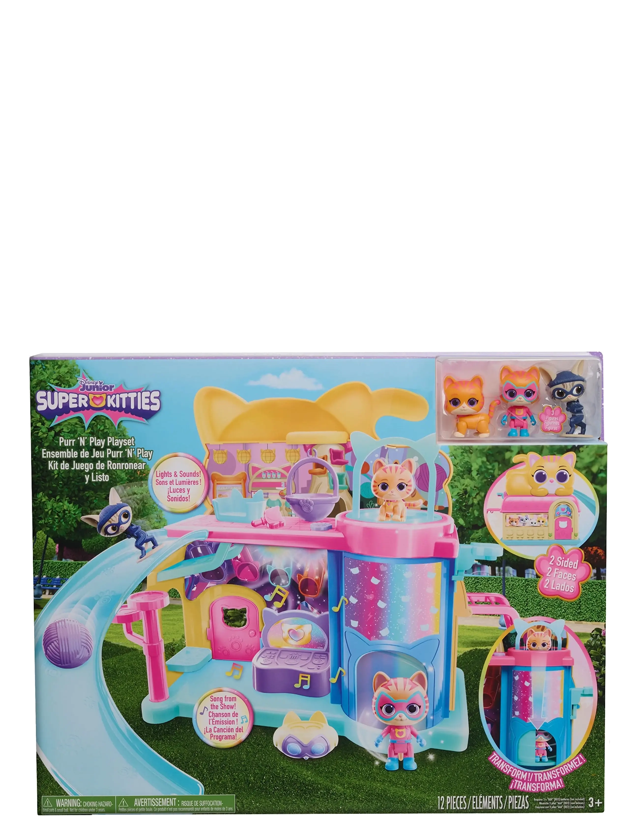Disney Junior SuperKitties Disney Jr. Super Kitties Purr 'N' Play Playset, Børn, Play Sæt, Pink, Str: ONE SIZE