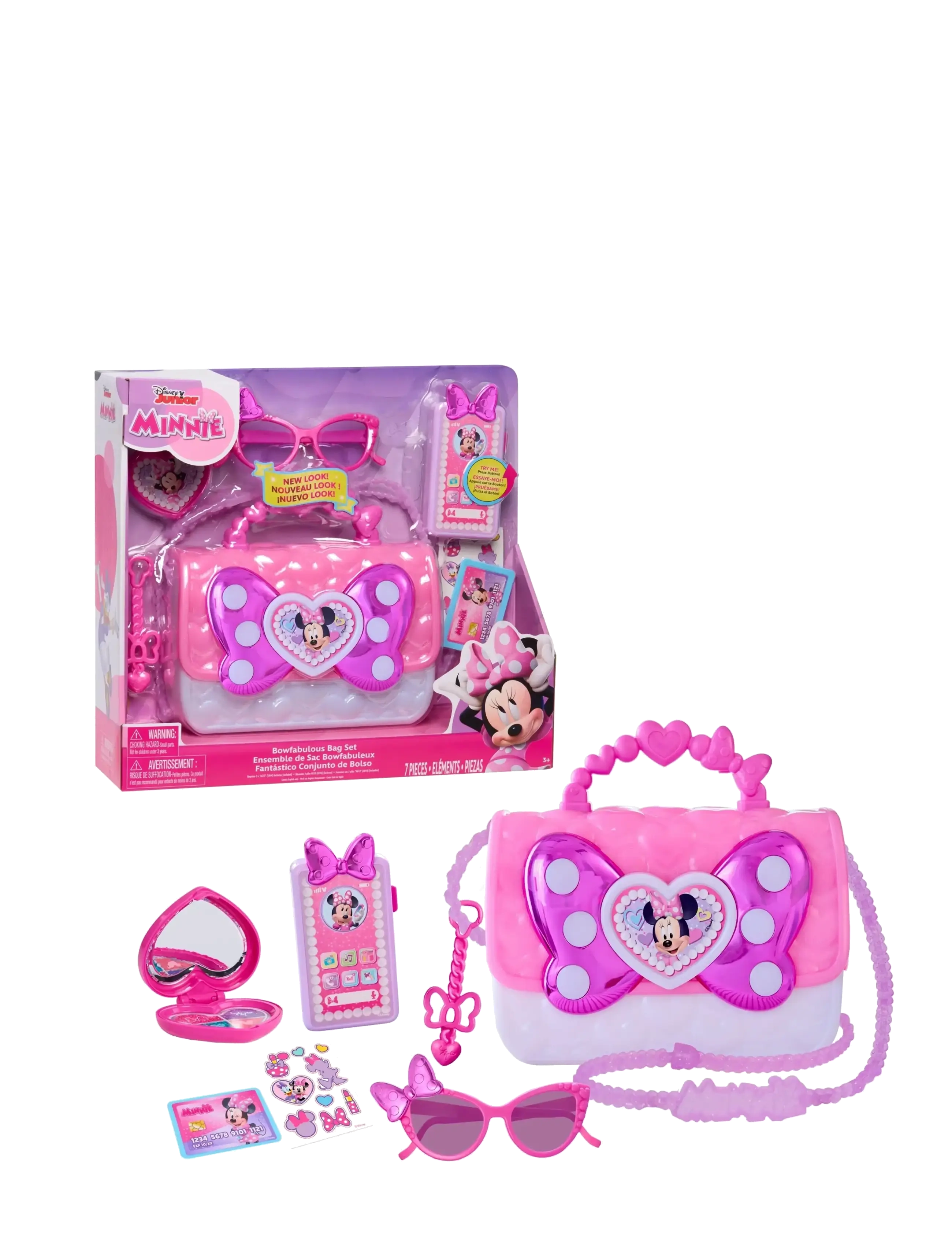 Minnie Mouse Disney Junior Minnie BowFabulous Bag Set - Legetøj - MUTI / pink/rose