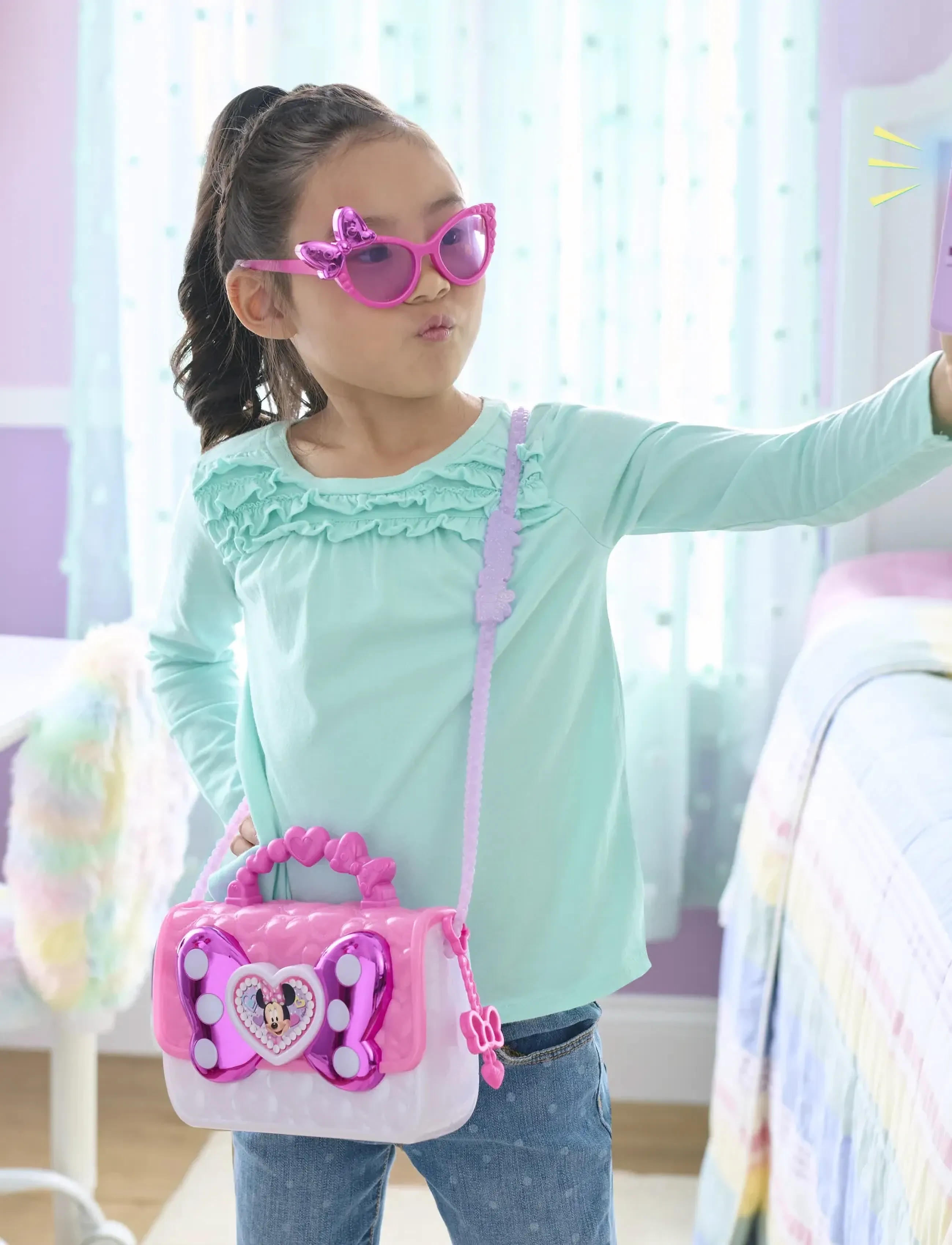 Minnie Mouse - Disney Junior Minnie BowFabulous Bag Set - kostumetilbehør - muti - 5