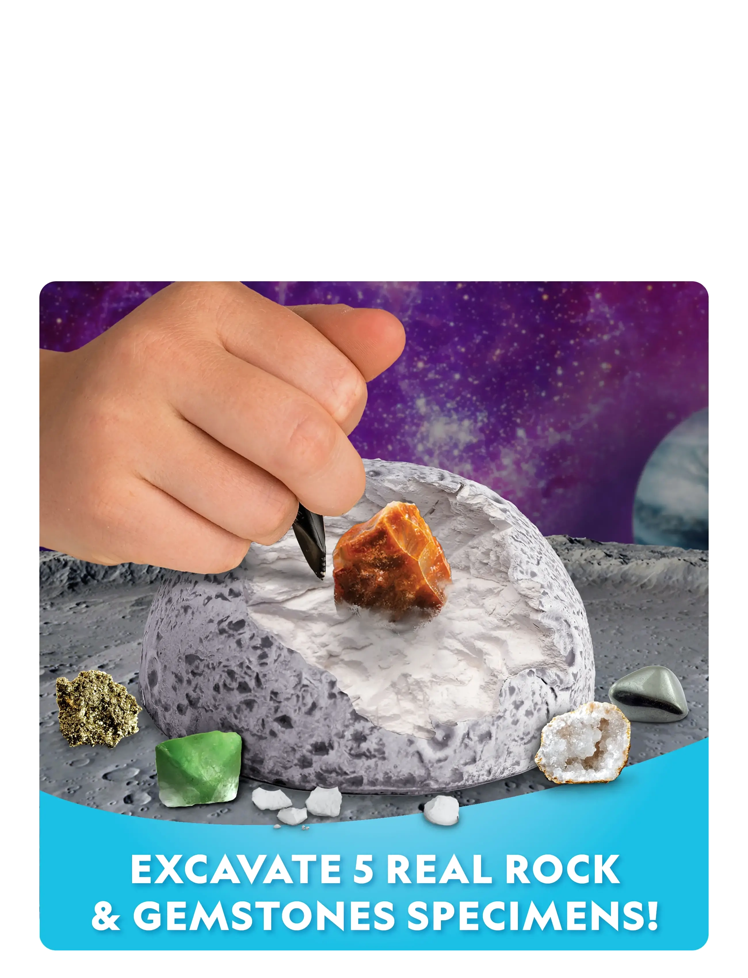 National Geographic - National Geographic Space-Themed Dig Kit - eksperimenter og videnskab - muti - 4