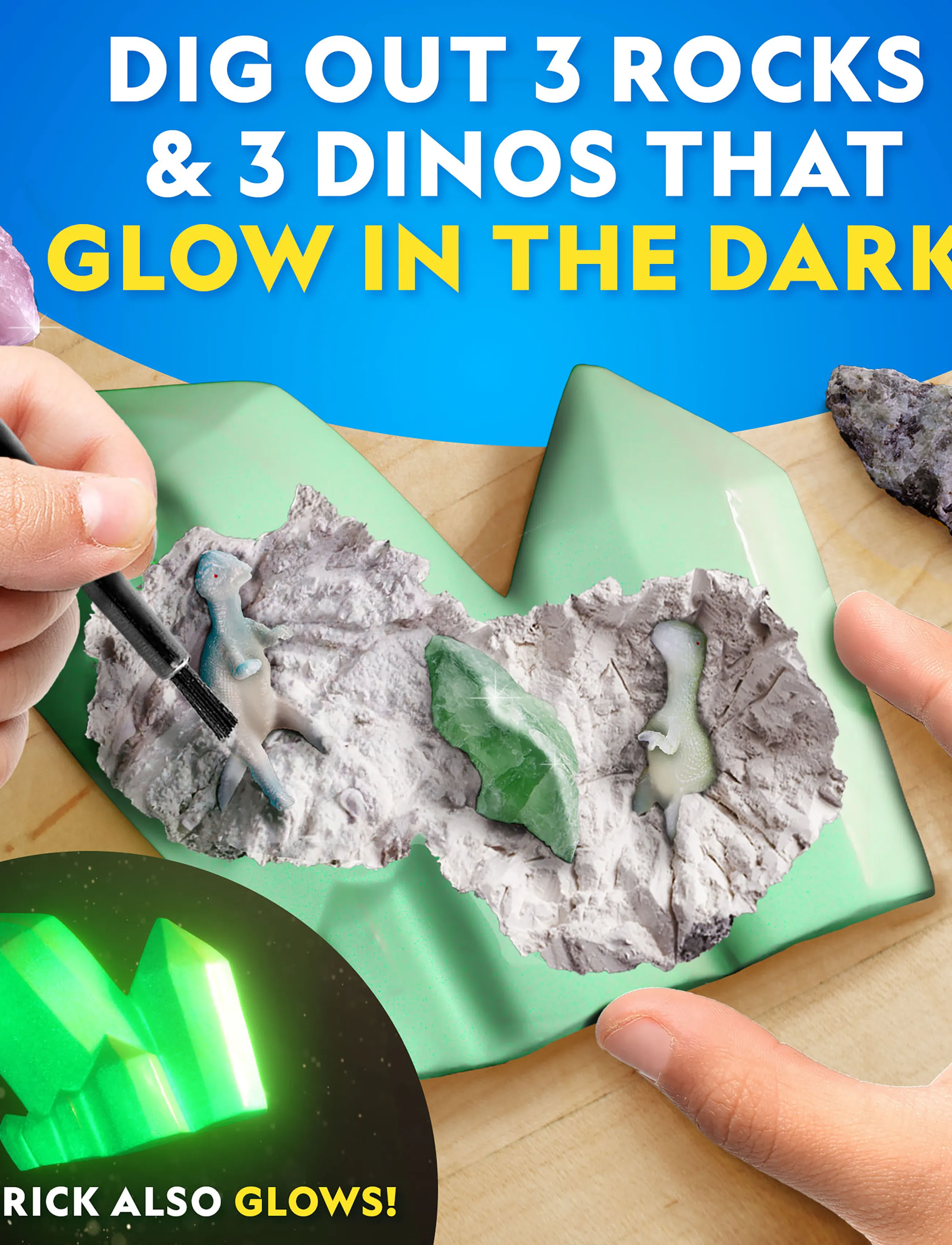National Geographic - National Geographic Glow In The Dark Dino Dig Kit - multi - 2