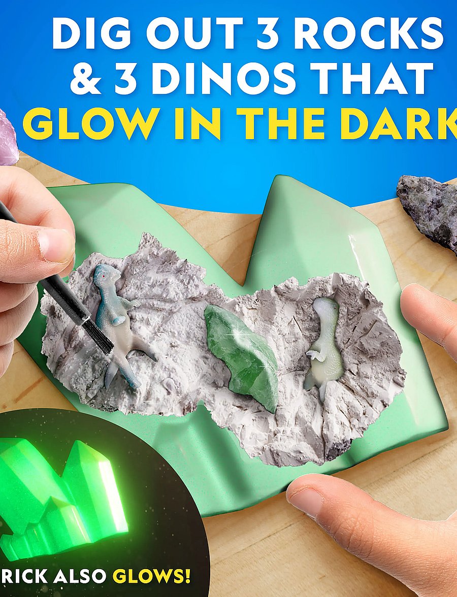 National Geographic - National Geographic Glow In The Dark Dino Dig Kit - experiment & vetenskap - multi - 2