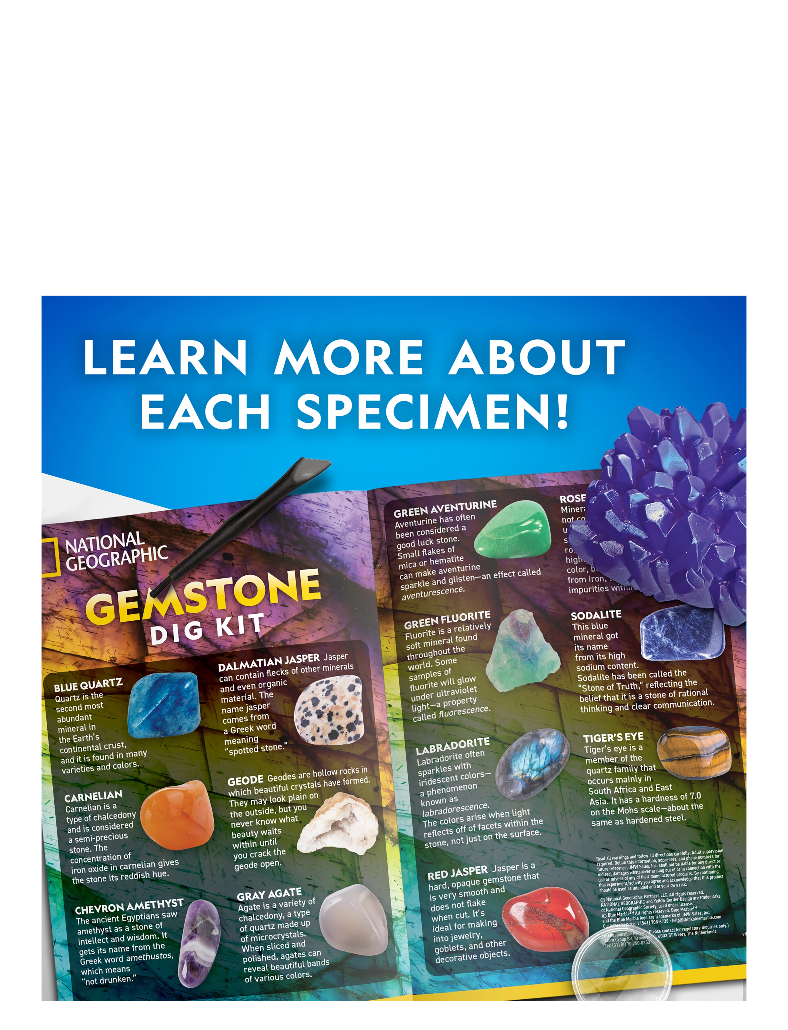 National Geographic - National Geographic Jumbo Gemstone Dig Kit - multi - 2