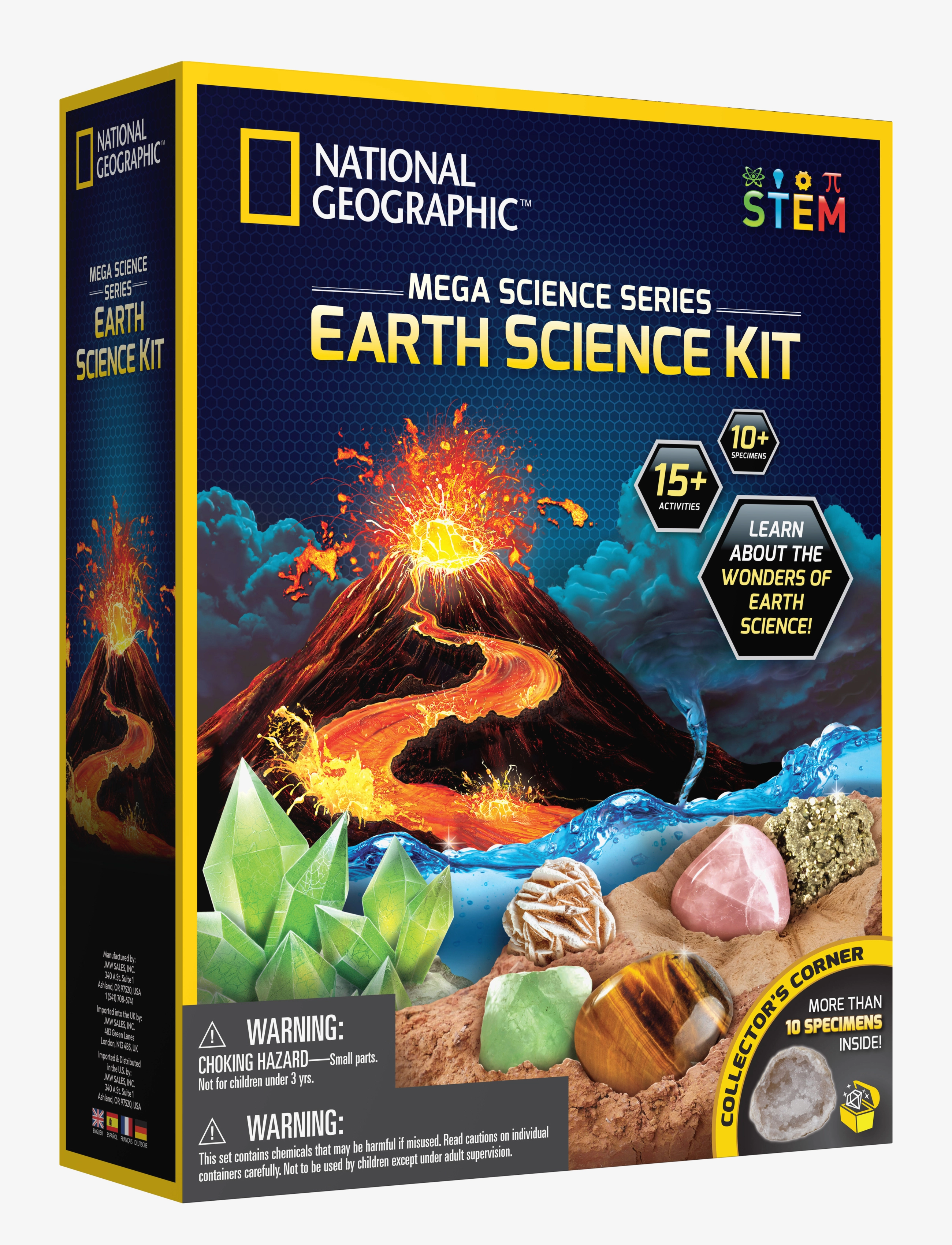 National Geographic S. E. Mega Earth Science Kit, Børn, Experiments And Science, Multi/mønstret, Str: ONE SIZE