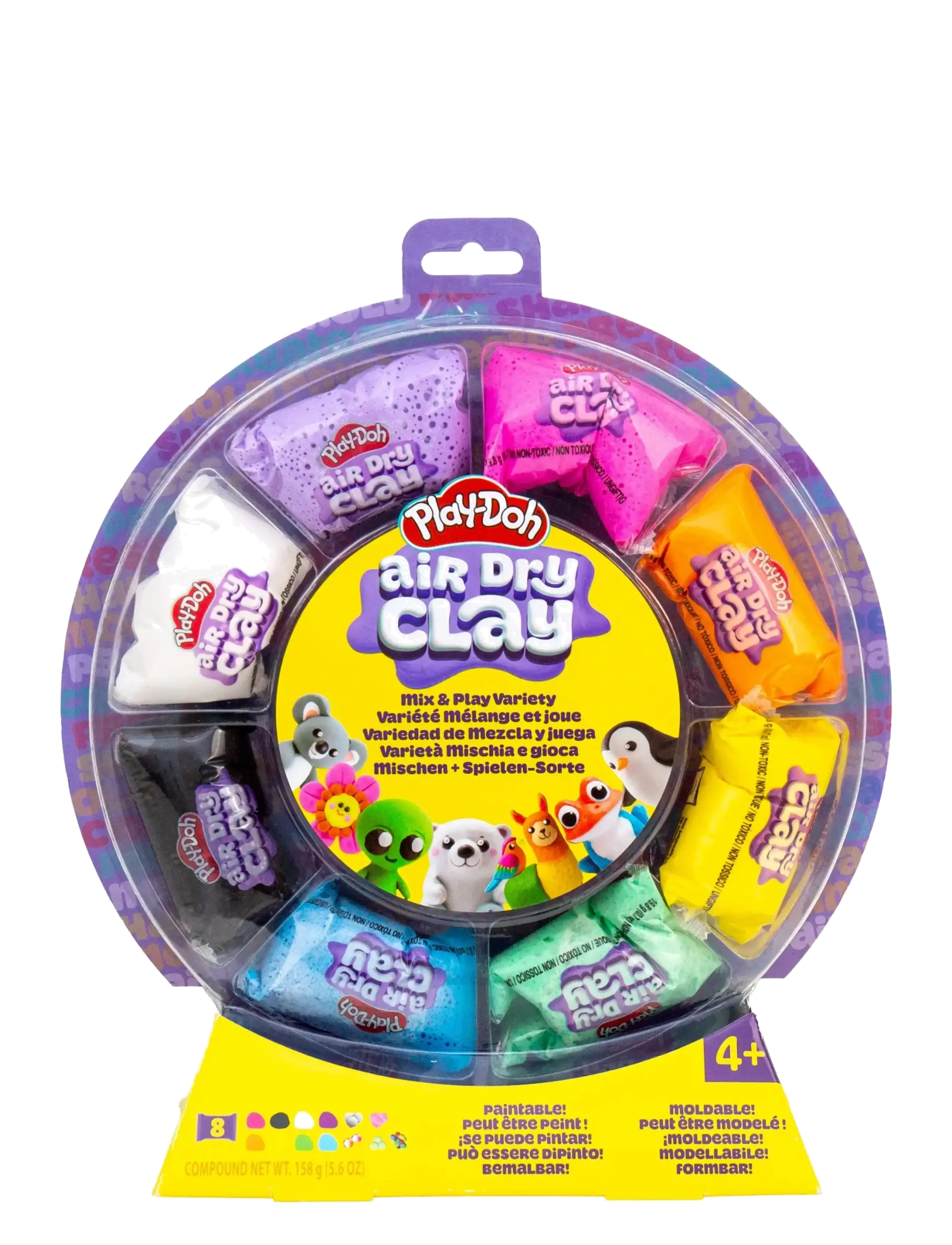 Maki Play Dough Play-Doh Air Dry Clay Wheel, One Size, Multi/patterned, Håndværk > Legemasse, Børn