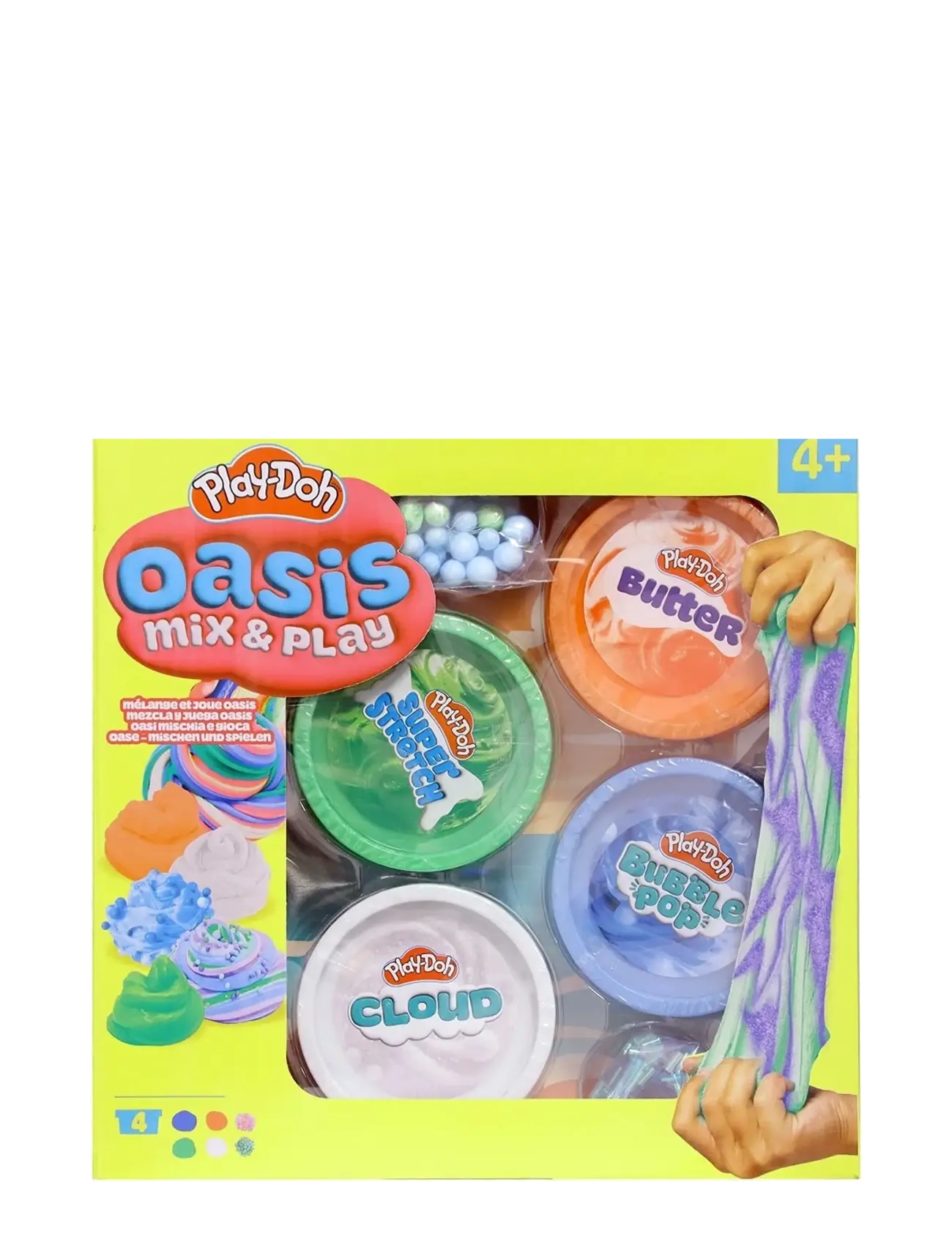 Maki Play Dough Play-Doh Oasis Mix & Play 4 pack - Legetøj - MULTI / multi