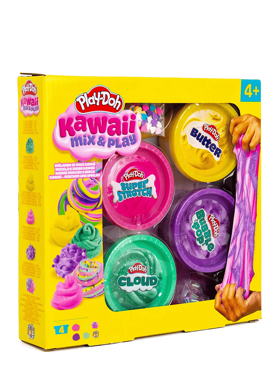 Maki Play Dough - Play-Doh Kawaii Mix & Play 4 pack - modellervoks - multi - 1