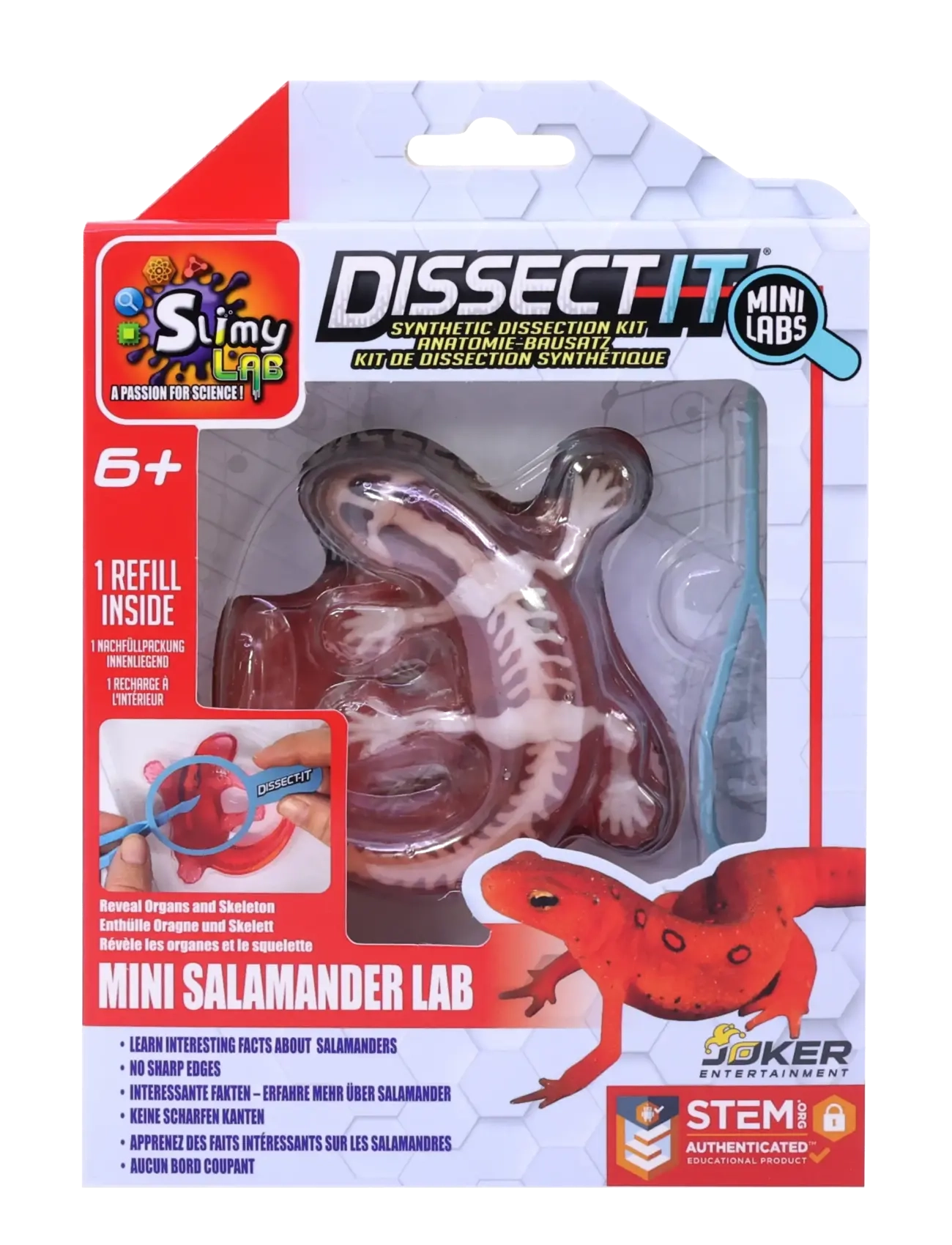 MAKI Sensory Compounds Salamander In Giftbox, Børn, Experiments And Science, Rød, Str: ONE SIZE