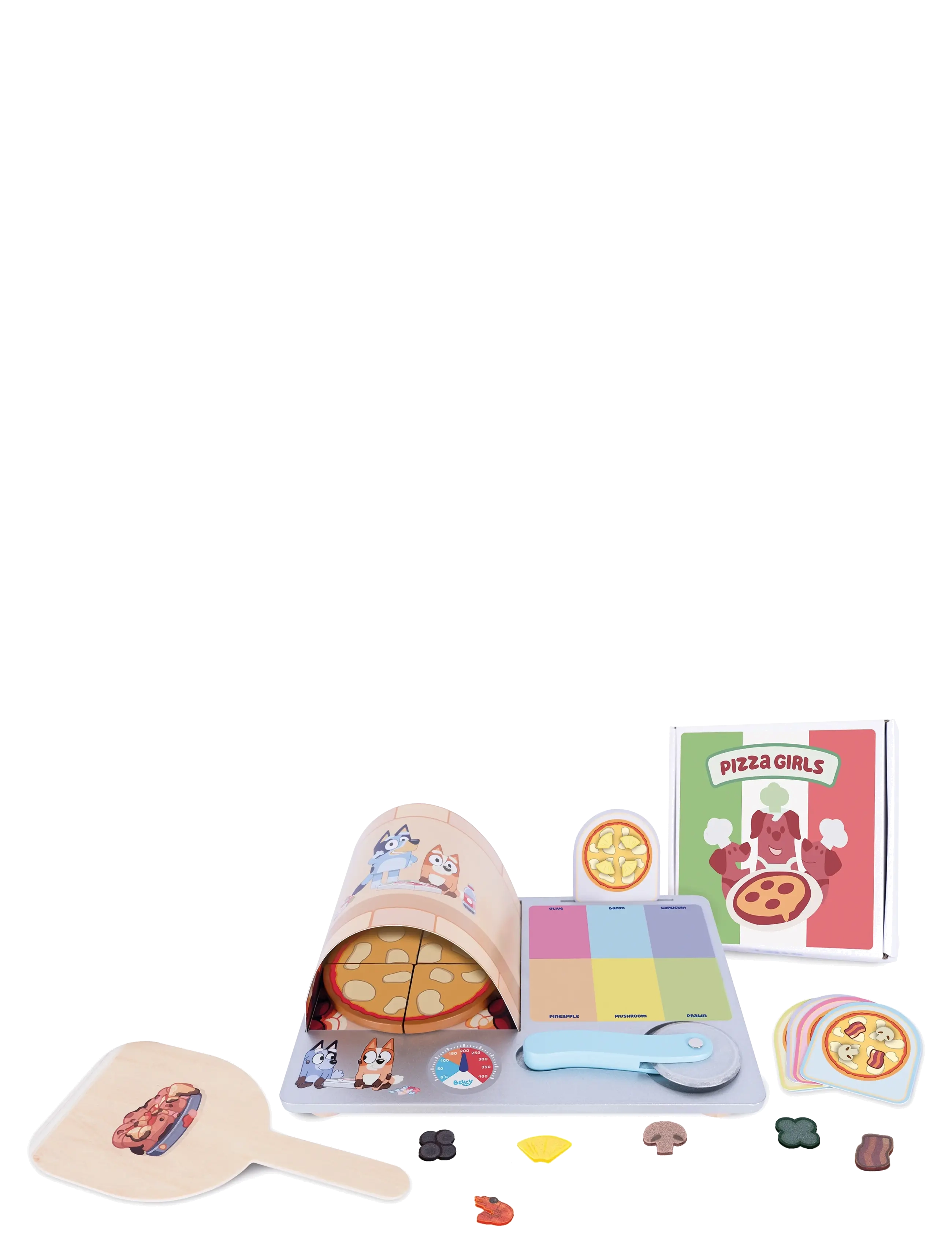 Bluey Bluey Pizza Set, One Size, Multi/patterned, Legetøjskøkkener Og Tilbehør > Tilbehør Til Legetøjskøkkener, Børn