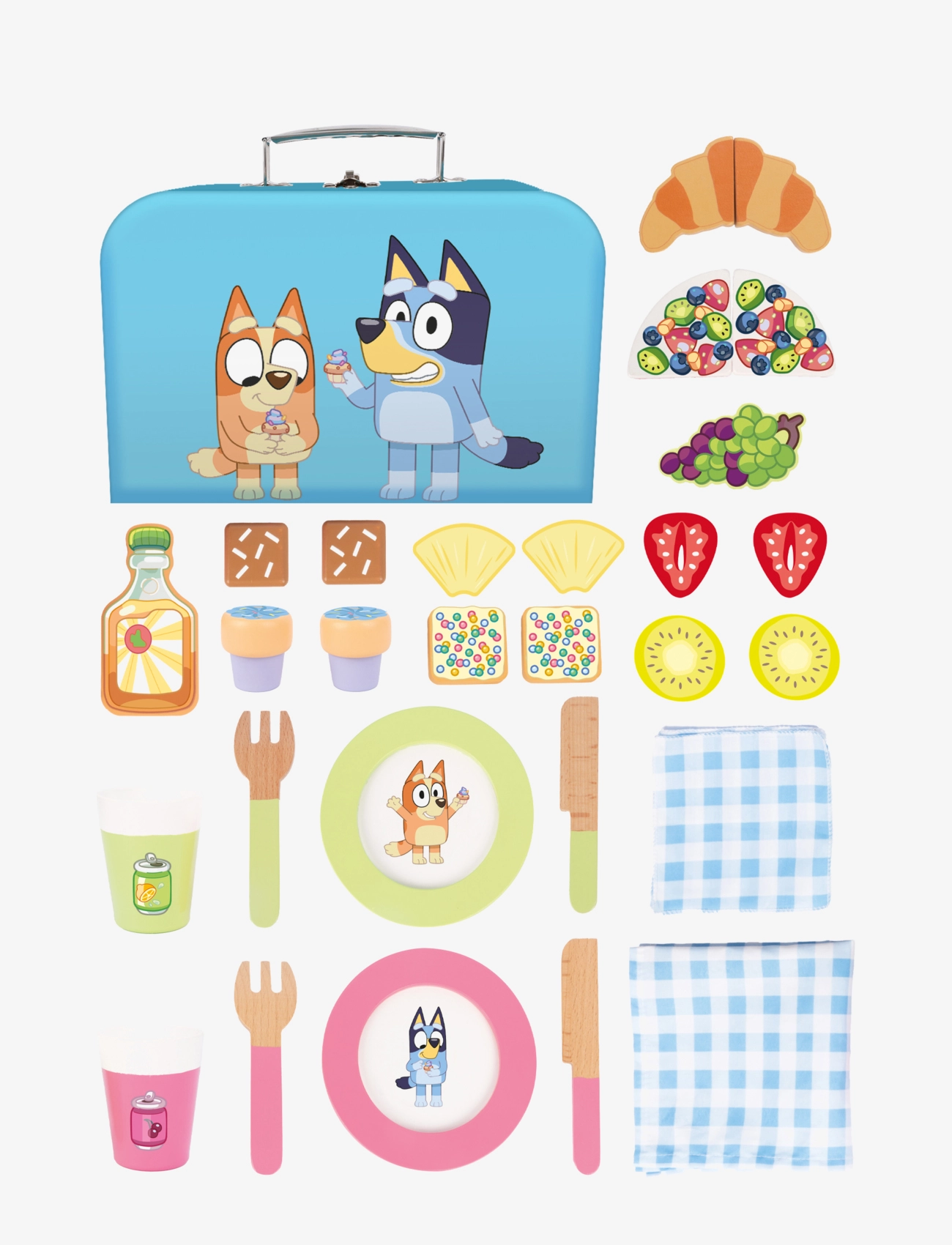Bluey - Bluey Picnic Set - leksaksmat & leksakstårtor - multi - 3