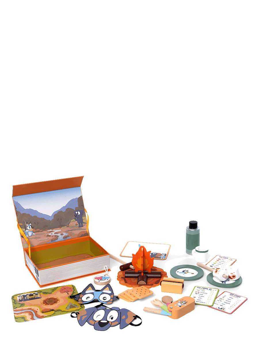 Bluey - Bluey Rolebook Camping - lekset - multi - 1