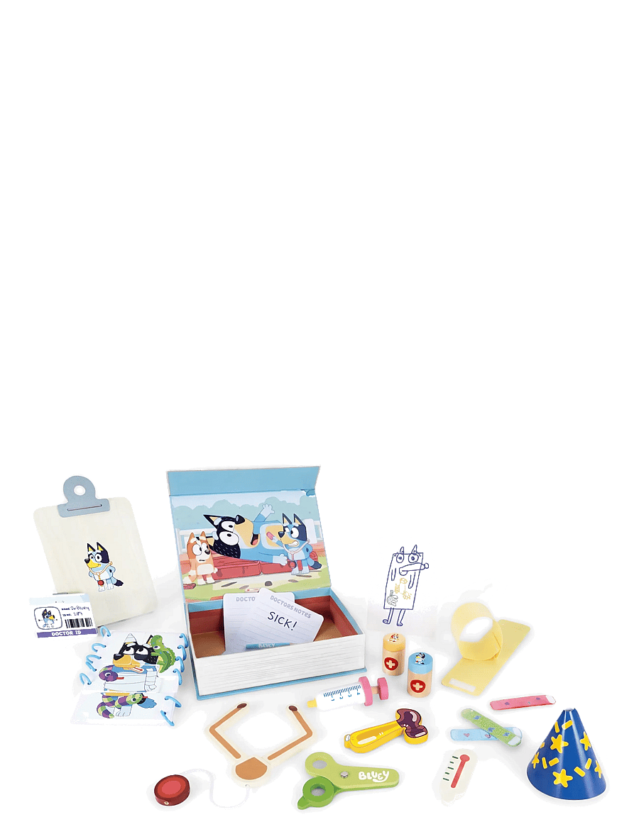 Bluey - Bluey Rolebook Hospital - doktorsset - multi - 1