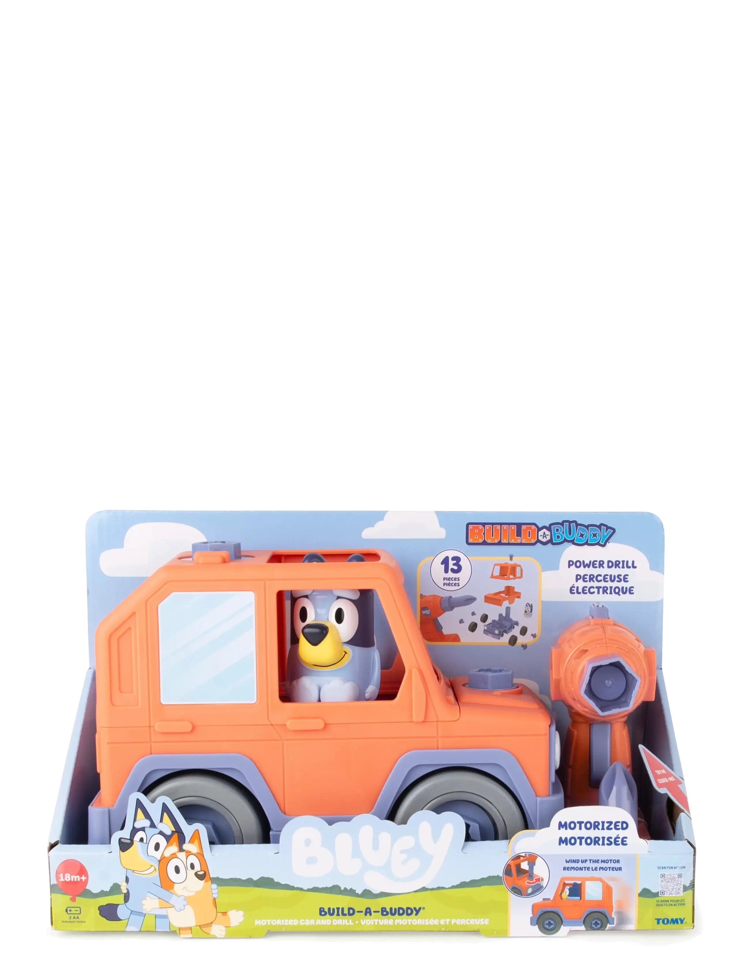 Bluey Bluey Build A Buddy Motorized Car & Drill - Leksaker - MULTI / orange
